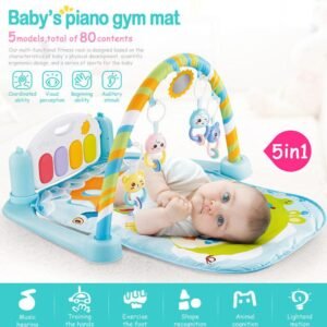 Baby Piano Gym Mat – 5-in-1 Musical Activity Play Mat